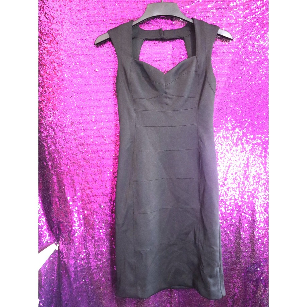 Black Sheath Dress 2 White House Black Market Women Cutout Back Bandage Style